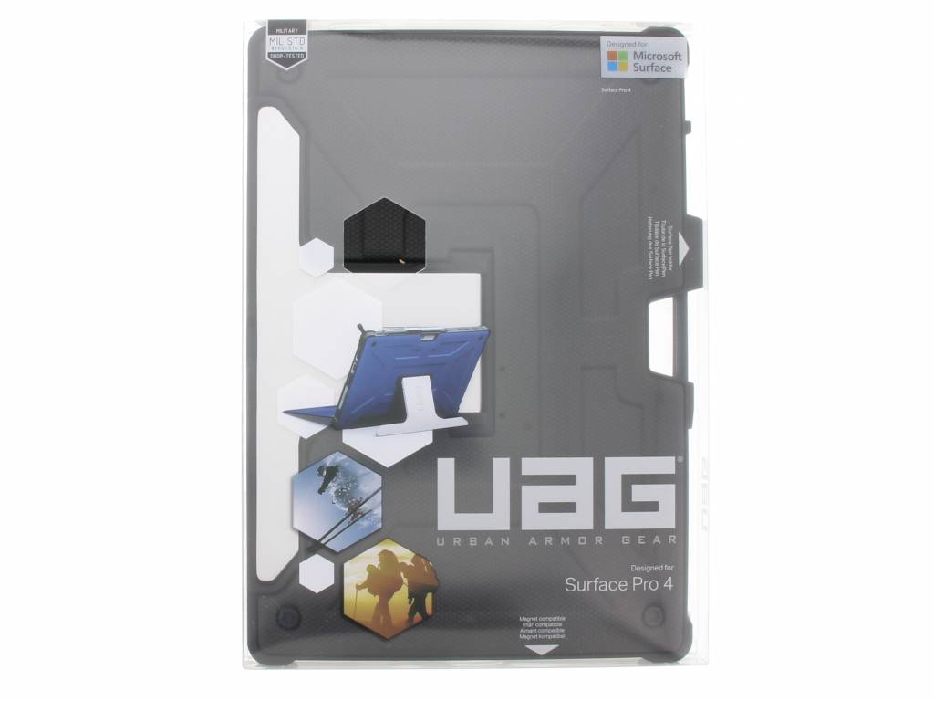 UAG Armor Gear Backcover Microsoft Surface Pro 7 / 6 / 4 - Zwart - Afbeelding 5