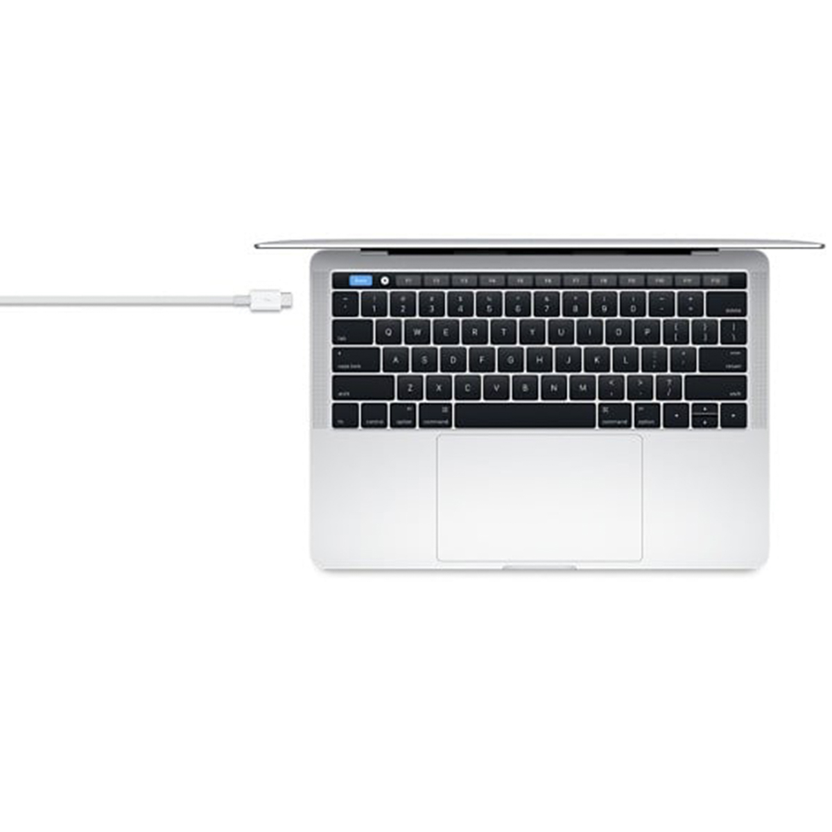 Thunderbolt 3 kabel - Oplaadkabel voor Apple MacBook - 0,8 meter - Wit - Afbeelding 3