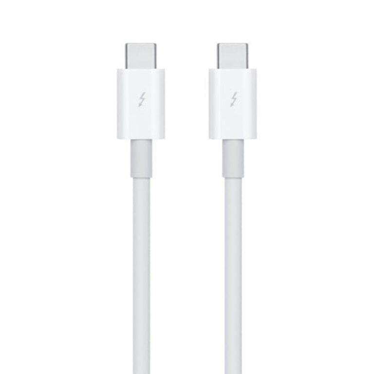 Thunderbolt 3 kabel - Oplaadkabel voor Apple MacBook - 0,8 meter - Wit - Afbeelding 3