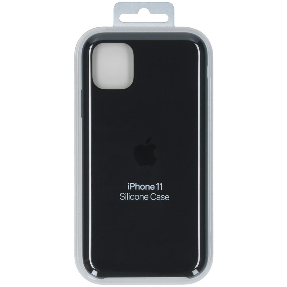 Silicone Backcover Apple iPhone 11 - Zwart - Afbeelding 4