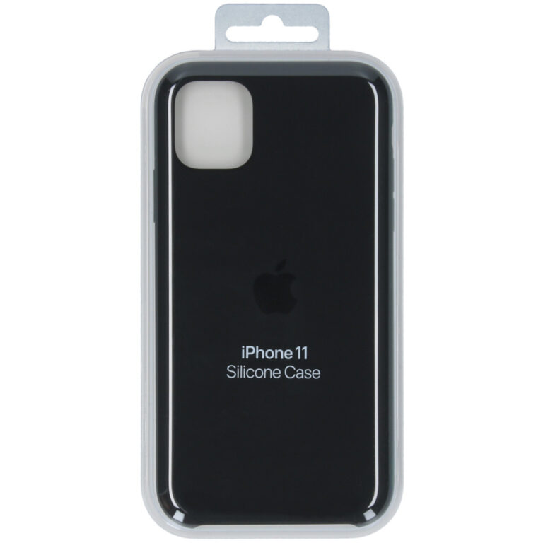 Silicone Backcover Apple iPhone 11 - Zwart - Afbeelding 2