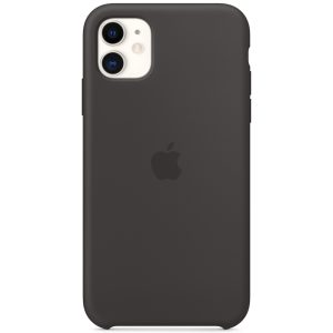 Silicone Backcover Apple iPhone 11 - Zwart