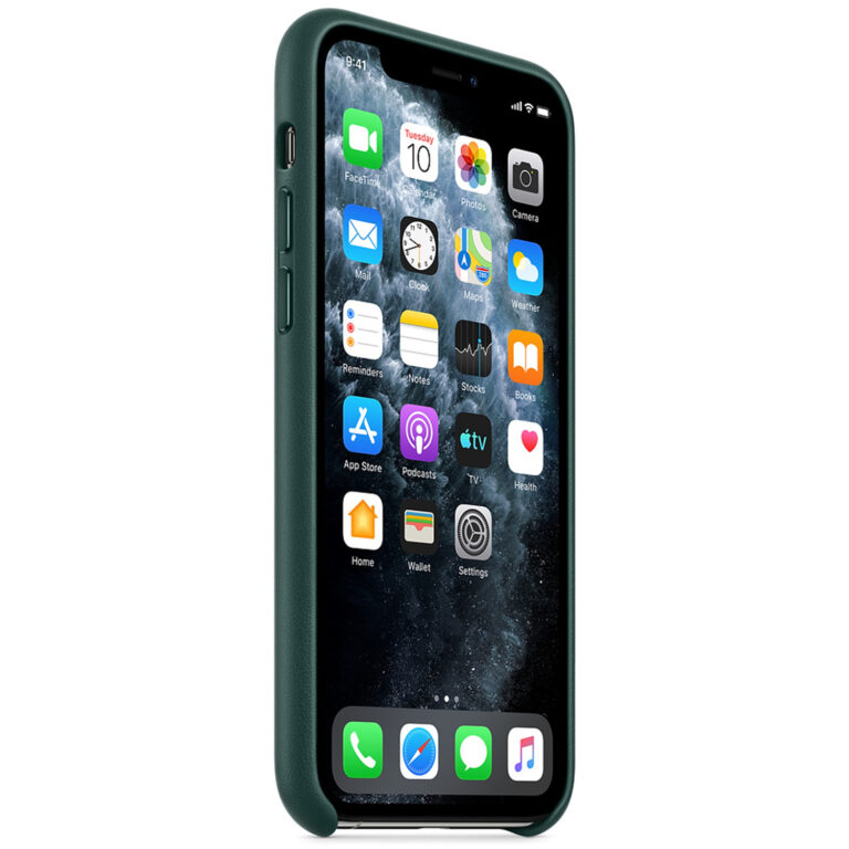 Leather Backcover Apple iPhone 11 Pro - Forest Green