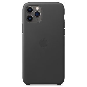 Leather Backcover Apple iPhone 11 Pro - Black