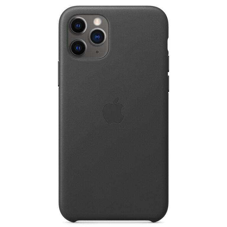 Leather Backcover Apple iPhone 11 Pro - Black - Afbeelding 4
