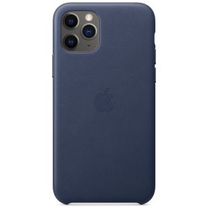 Leather Backcover Apple iPhone 11 Pro - Midnight Blue