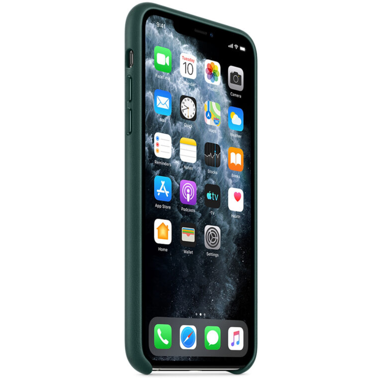 Leather Backcover Apple iPhone 11 Pro Max - Forest Green - Afbeelding 2