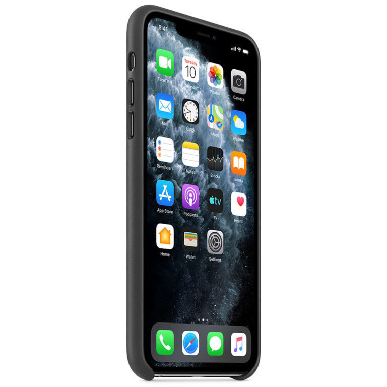 Leather Backcover Apple iPhone 11 Pro Max - Black - Afbeelding 3