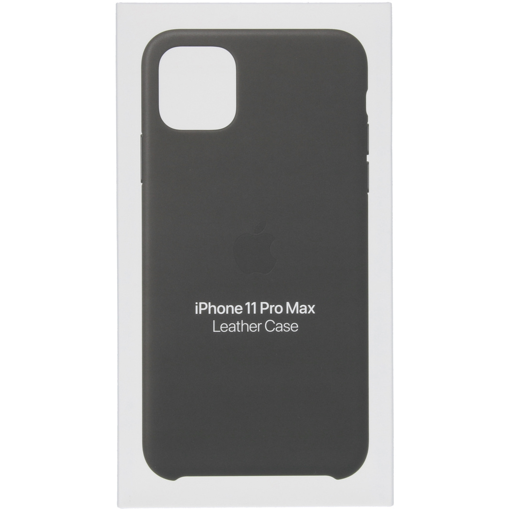 Leather Backcover Apple iPhone 11 Pro Max - Black - Afbeelding 4