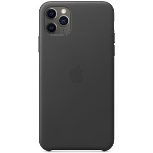 Leather Backcover Apple iPhone 11 Pro Max - Black
