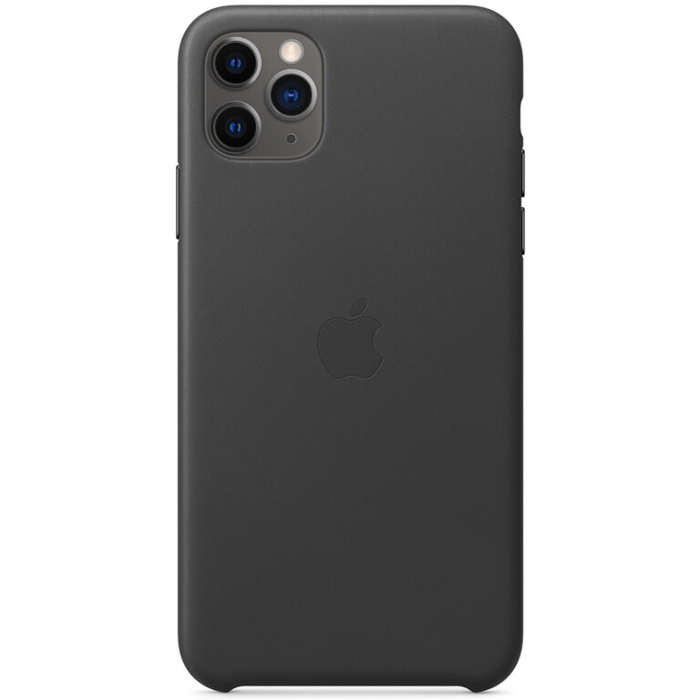 Leather Backcover Apple iPhone 11 Pro Max - Black - Afbeelding 2