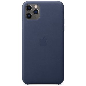 Leather Backcover Apple iPhone 11 Pro Max - Midnight Blue
