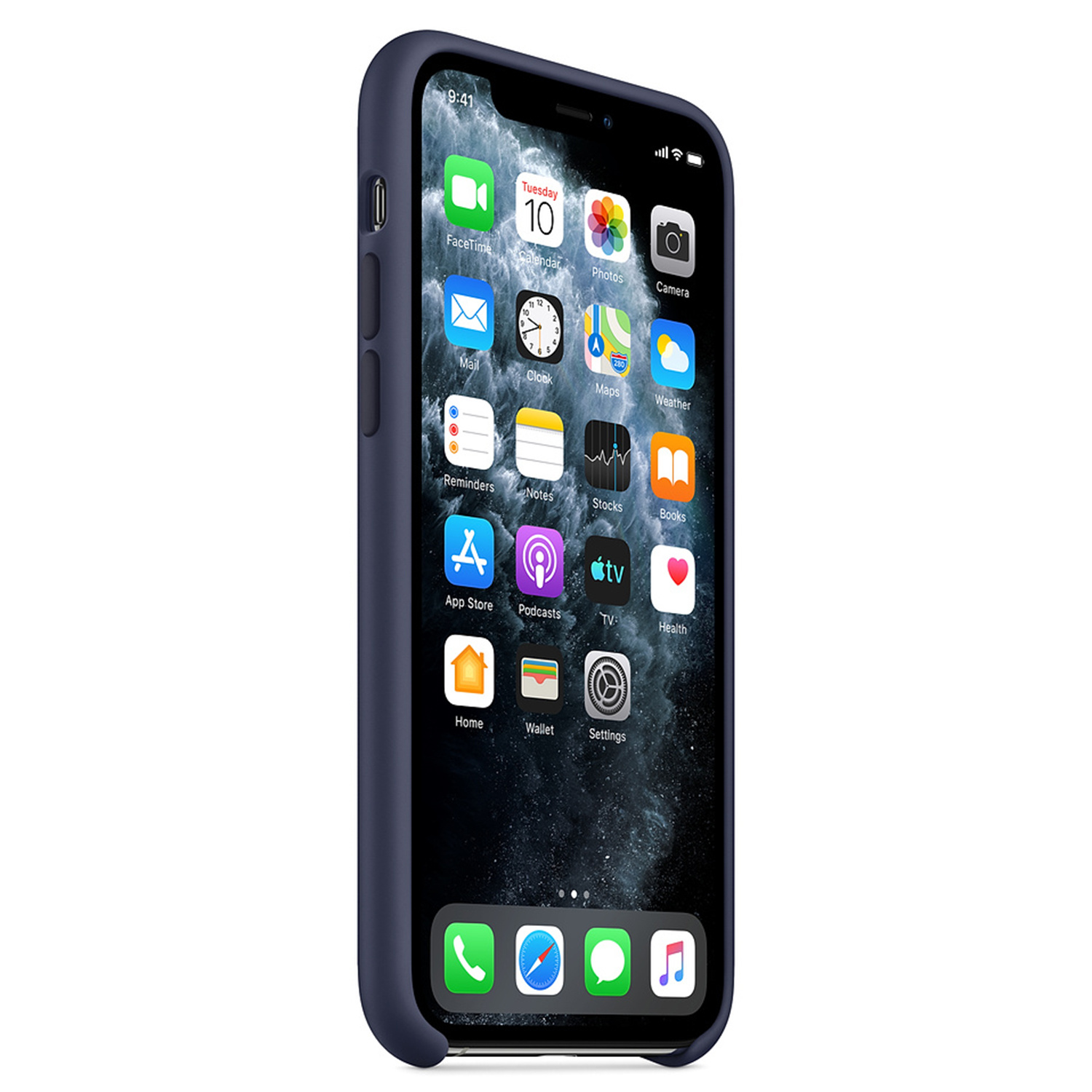 Silicone Backcover Apple iPhone 11 Pro - Midnight Blue - Afbeelding 2