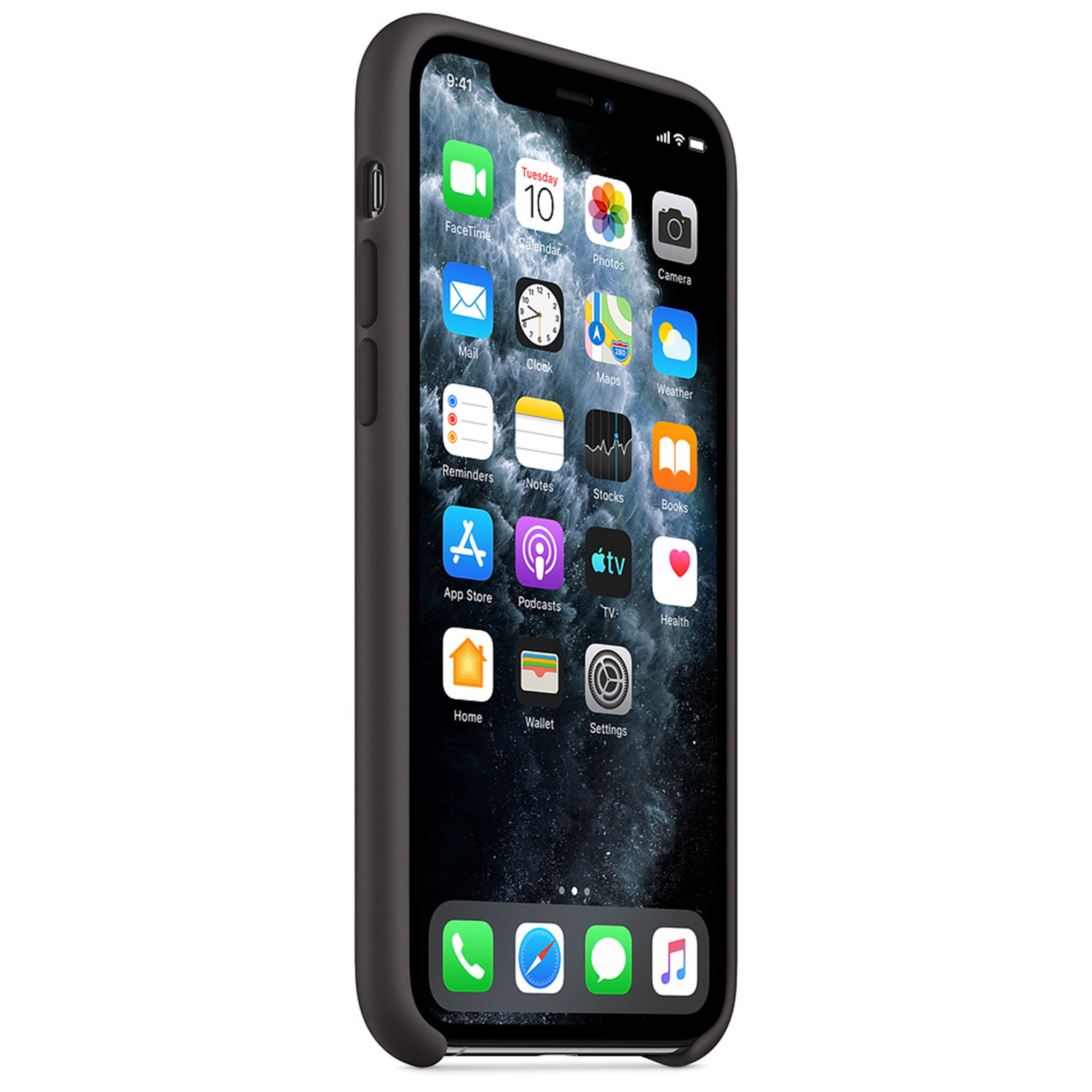 Silicone Backcover Apple iPhone 11 Pro - Black - Afbeelding 2