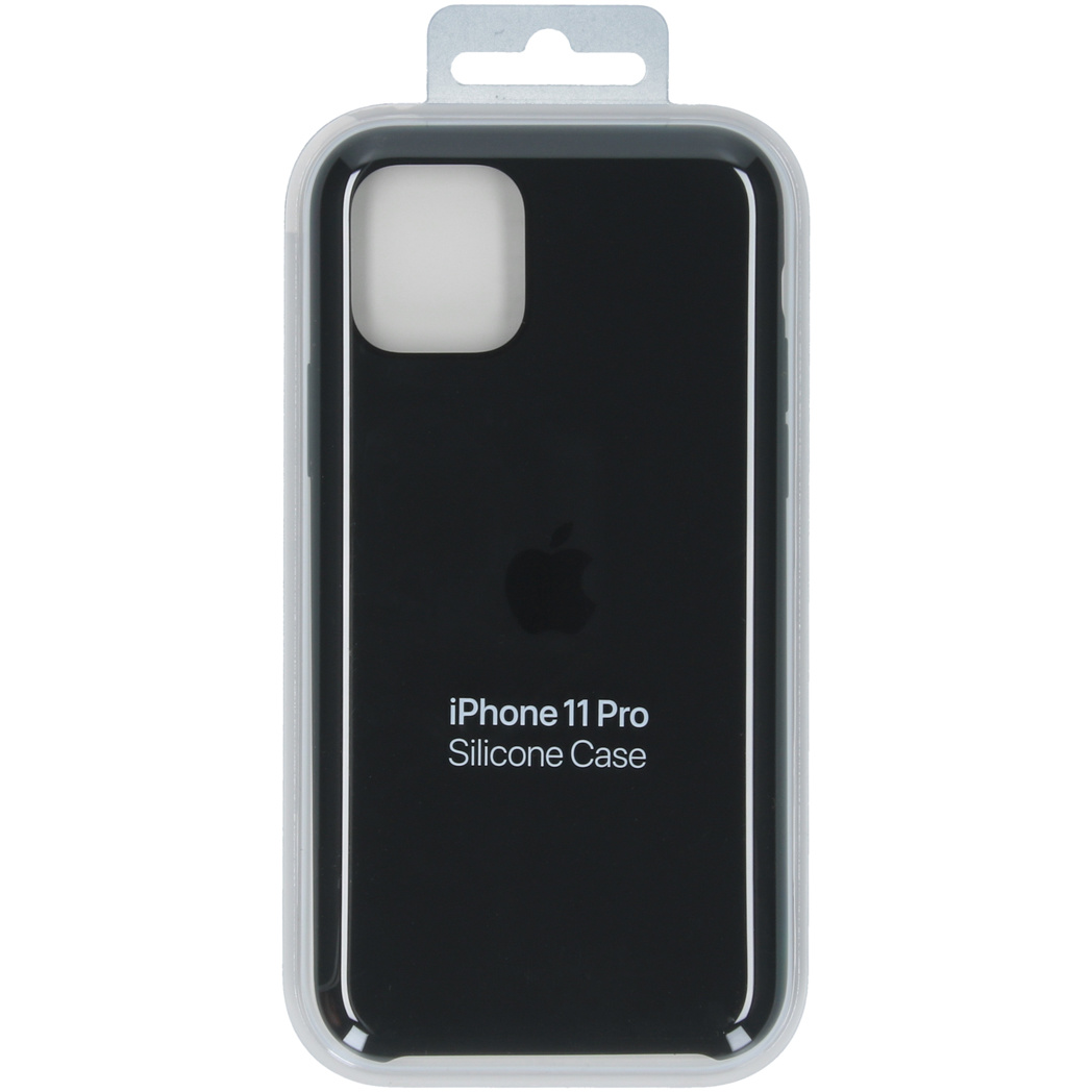 Silicone Backcover Apple iPhone 11 Pro - Black - Afbeelding 4