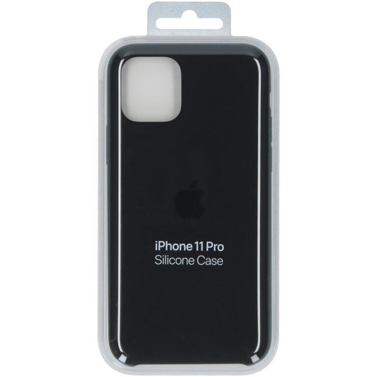 Silicone Backcover Apple iPhone 11 Pro - Black - Afbeelding 2