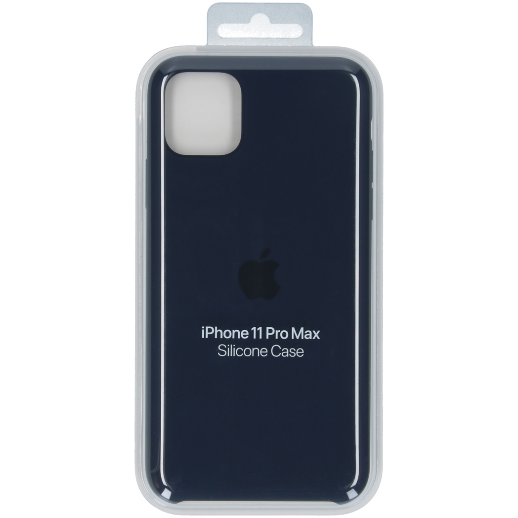 Silicone Backcover Apple iPhone 11 Pro Max - Midnight Blue - Afbeelding 4