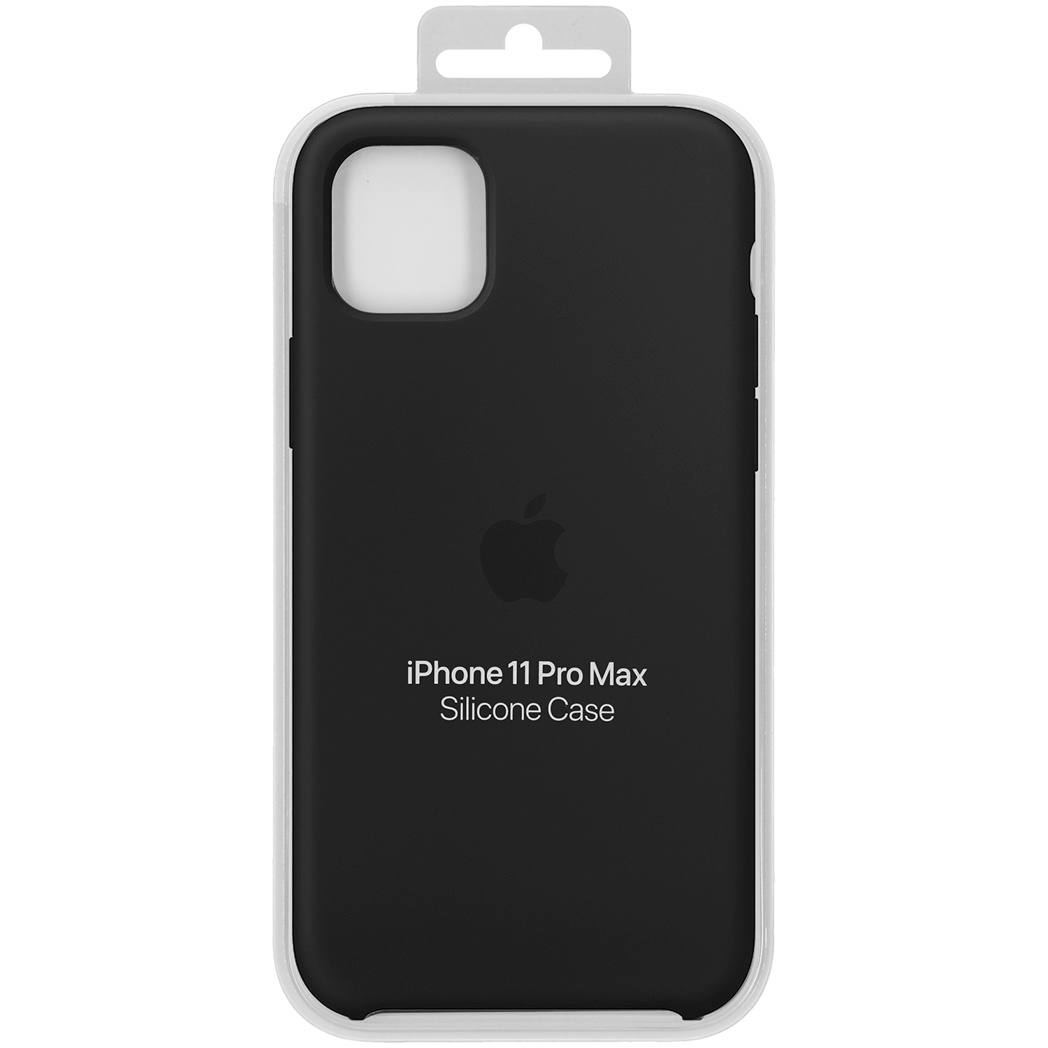 Silicone Backcover Apple iPhone 11 Pro Max - Black - Afbeelding 4