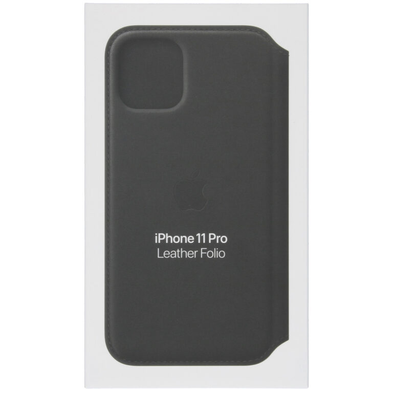Leather Folio Bookcase Apple iPhone 11 Pro - Black - Afbeelding 4