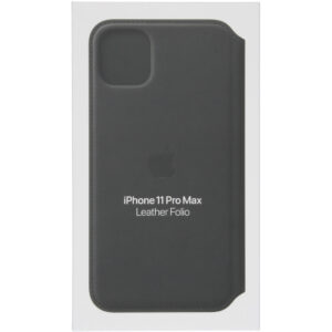Leather Folio Bookcase Apple iPhone 11 Pro Max - Black
