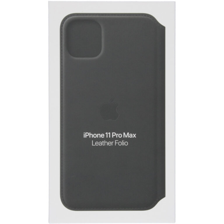 Leather Folio Bookcase Apple iPhone 11 Pro Max - Black
