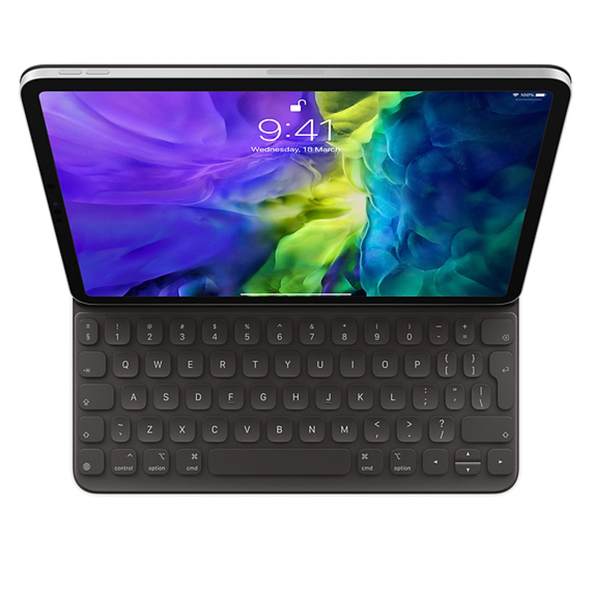 Smart Folio Keyboard Apple iPad Air 11 inch (2025) M3 / (2024) M2 / iPad Pro 11 (2020/2021/2022) / Air 5 (2022) / Air 4 (2020) - QWERTY - Zwart - Afbeelding 2