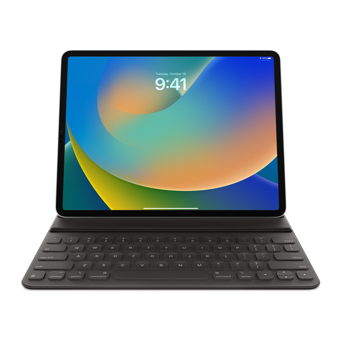 Smart Folio Keyboard Apple iPad Pro 12.9 (2018/2020/2021/2022) / iPad Air 13 inch (2025) M3 / (2024) M2 - QWERTY - Zwart - Afbeelding 3