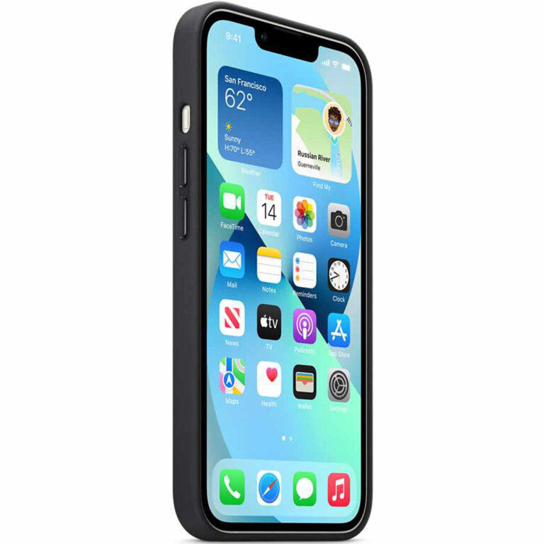 Leather Backcover MagSafe Apple iPhone 13 - Midnight - Afbeelding 3