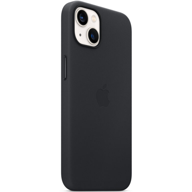 Leather Backcover MagSafe Apple iPhone 13 - Midnight - Afbeelding 2