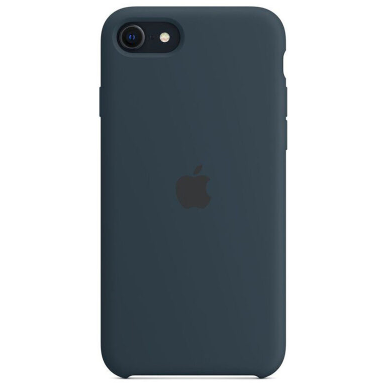 Silicone Backcover Apple iPhone SE (2022 / 2020) / 8 / 7 - Abyss Blue - Afbeelding 2