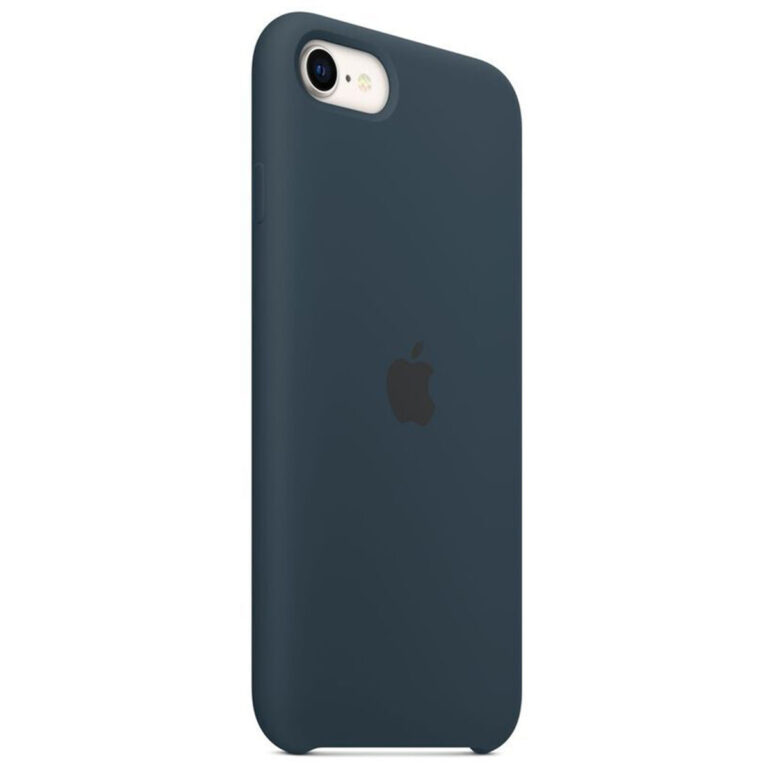 Silicone Backcover Apple iPhone SE (2022 / 2020) / 8 / 7 - Abyss Blue - Afbeelding 3