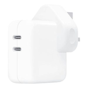 Apple Originele USB-C Power Adapter UK - Oplader - Dubbele USB-C aansluiting - 35 watt - Stekker voor Verenigd Koninkrijk