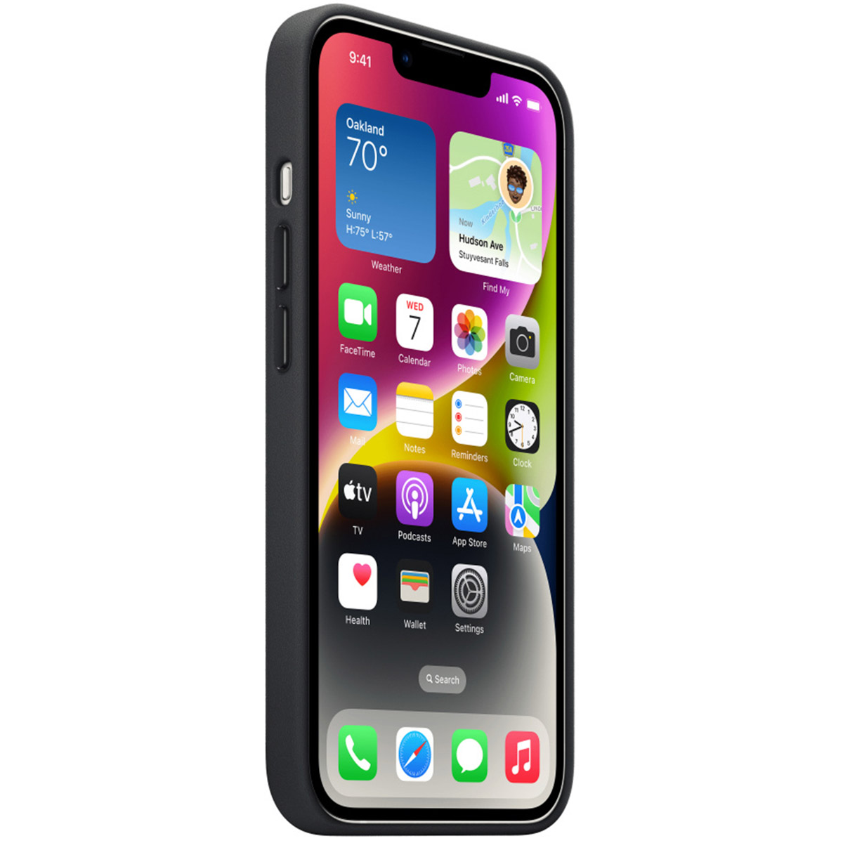 Leather Backcover MagSafe Apple iPhone 14 - Midnight - Afbeelding 10