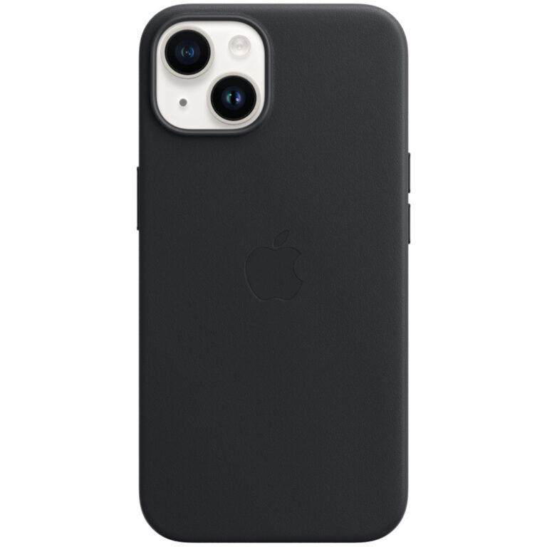 Leather Backcover MagSafe Apple iPhone 14 - Midnight - Afbeelding 7