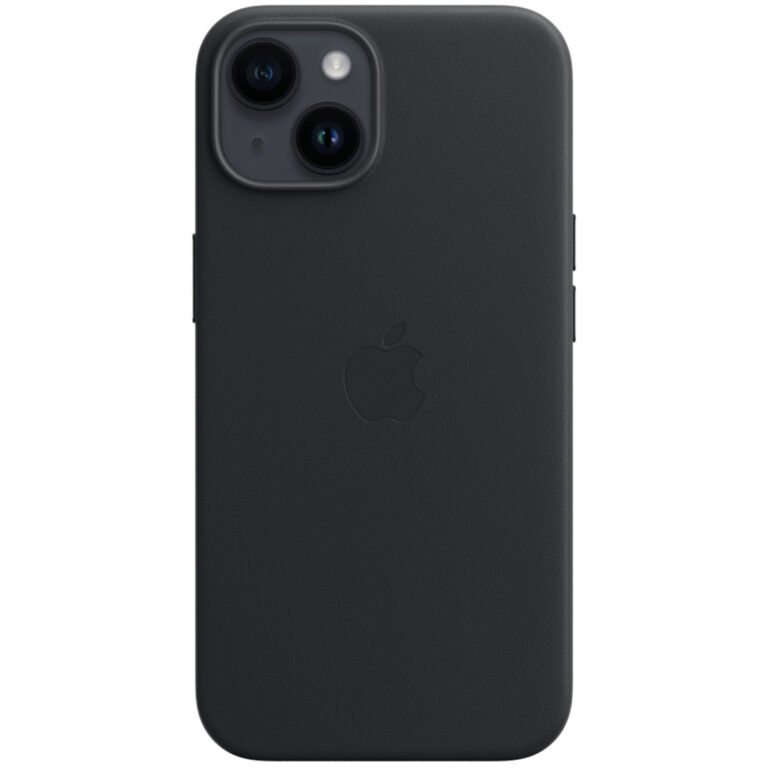 Leather Backcover MagSafe Apple iPhone 14 - Midnight - Afbeelding 5