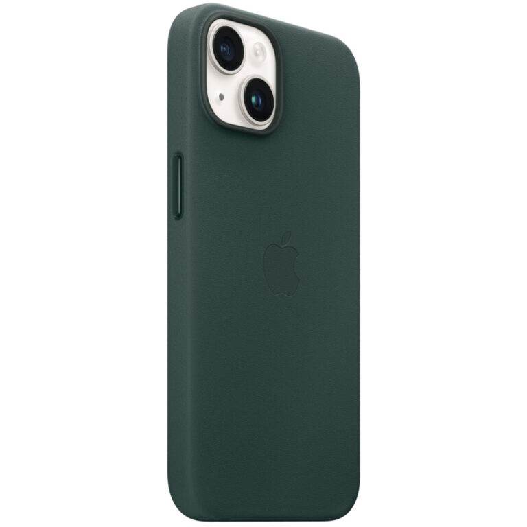 Leather Backcover MagSafe Apple iPhone 14 - Forest Green - Afbeelding 6