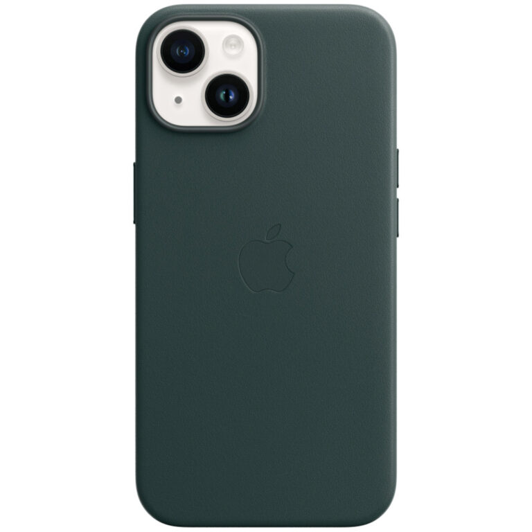 Leather Backcover MagSafe Apple iPhone 14 - Forest Green - Afbeelding 3