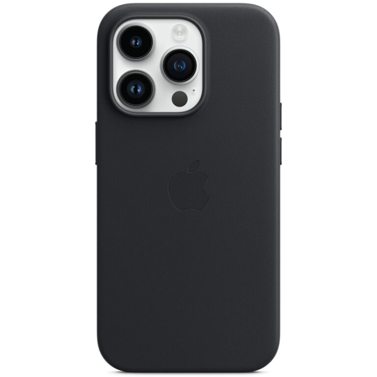 Leather Backcover MagSafe Apple iPhone 14 Pro - Midnight - Afbeelding 3