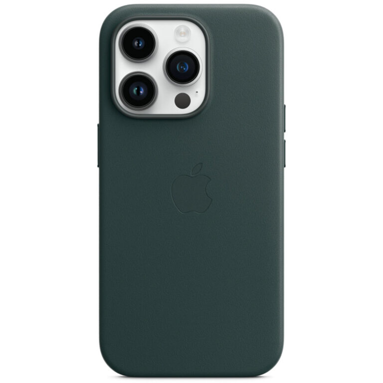 Leather Backcover MagSafe Apple iPhone 14 Pro - Forest Green - Afbeelding 7