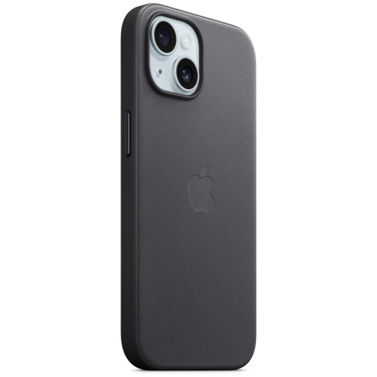 FineWoven Backcover MagSafe Apple iPhone 15 - Zwart - Afbeelding 2