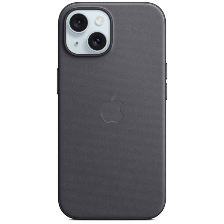 FineWoven Backcover MagSafe Apple iPhone 15 - Zwart - Afbeelding 3
