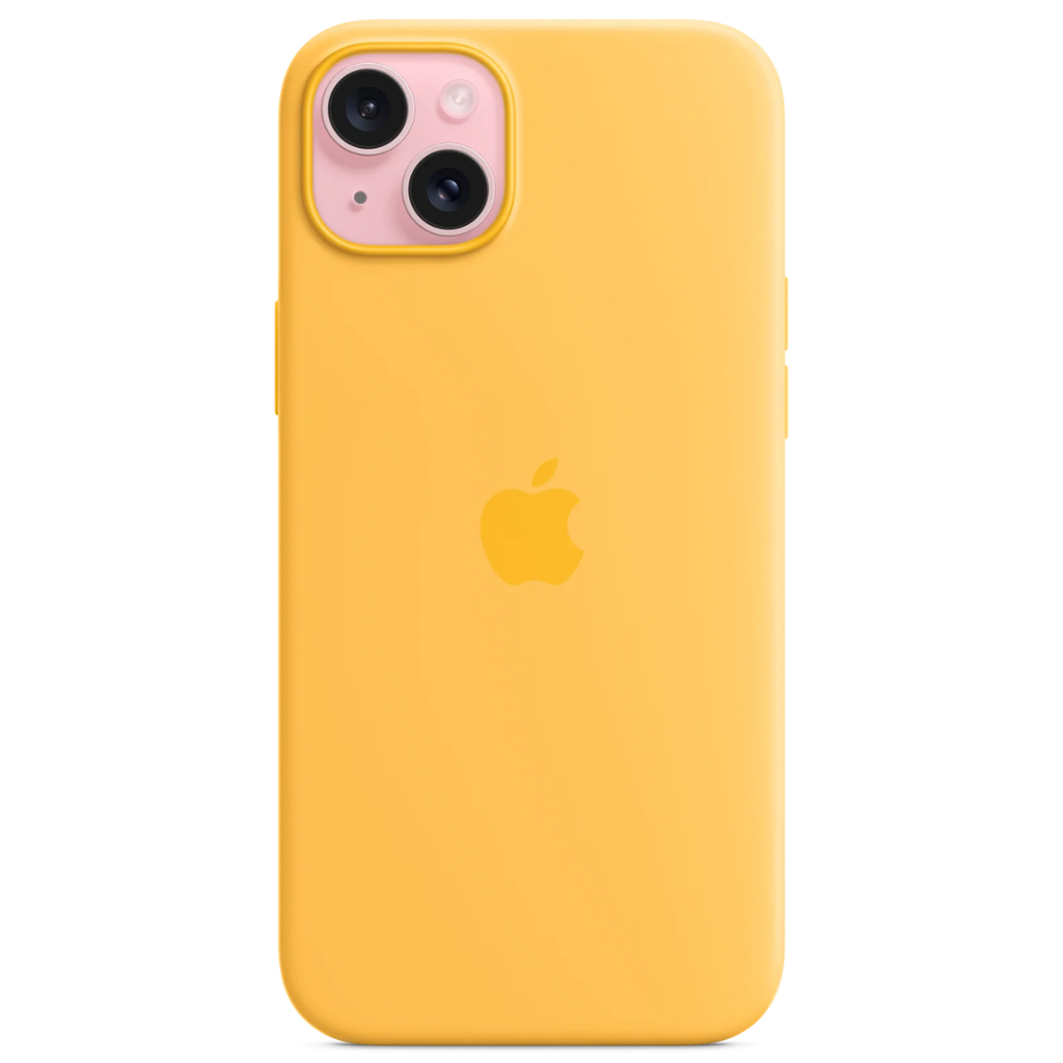 Silicone Backcover MagSafe Apple iPhone 15 Plus - Sunshine - Afbeelding 4