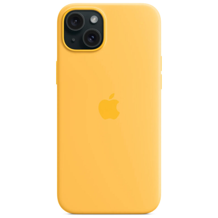Silicone Backcover MagSafe Apple iPhone 15 Plus - Sunshine - Afbeelding 10