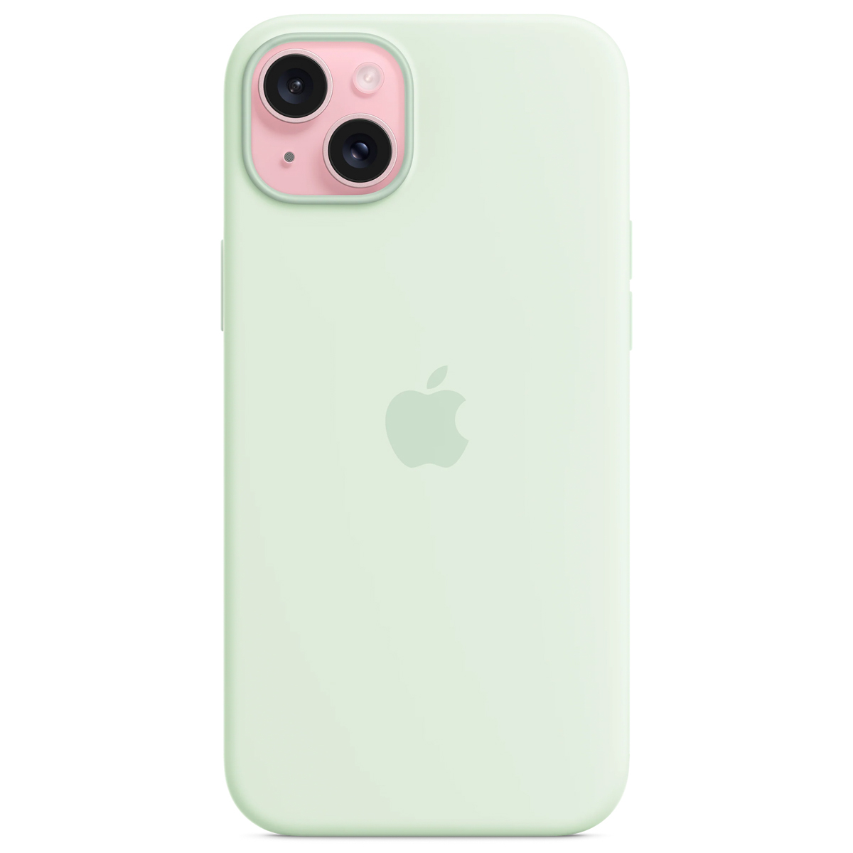 Silicone Backcover MagSafe Apple iPhone 15 Plus - Soft Mint - Afbeelding 5