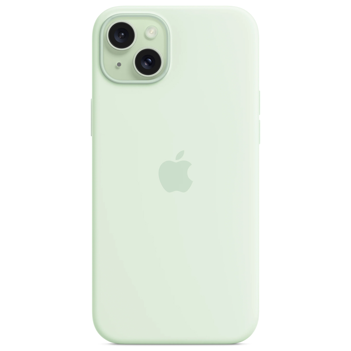 Silicone Backcover MagSafe Apple iPhone 15 Plus - Soft Mint - Afbeelding 3