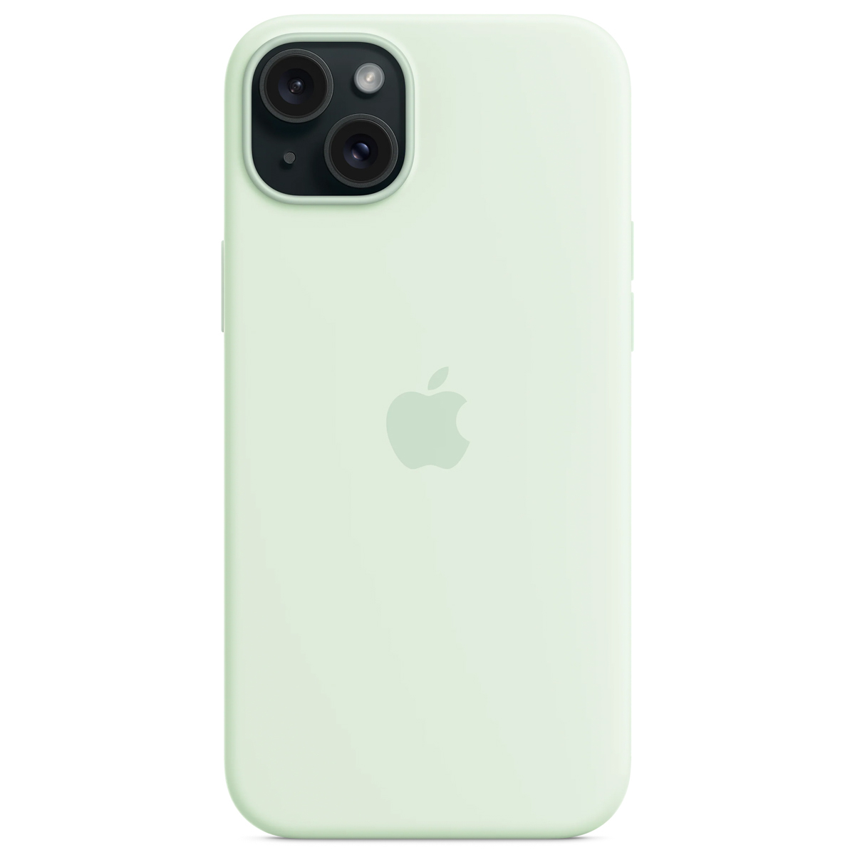Silicone Backcover MagSafe Apple iPhone 15 Plus – Soft Mint