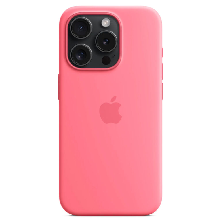 Silicone Backcover MagSafe Apple iPhone 15 Pro - Roze - Afbeelding 10