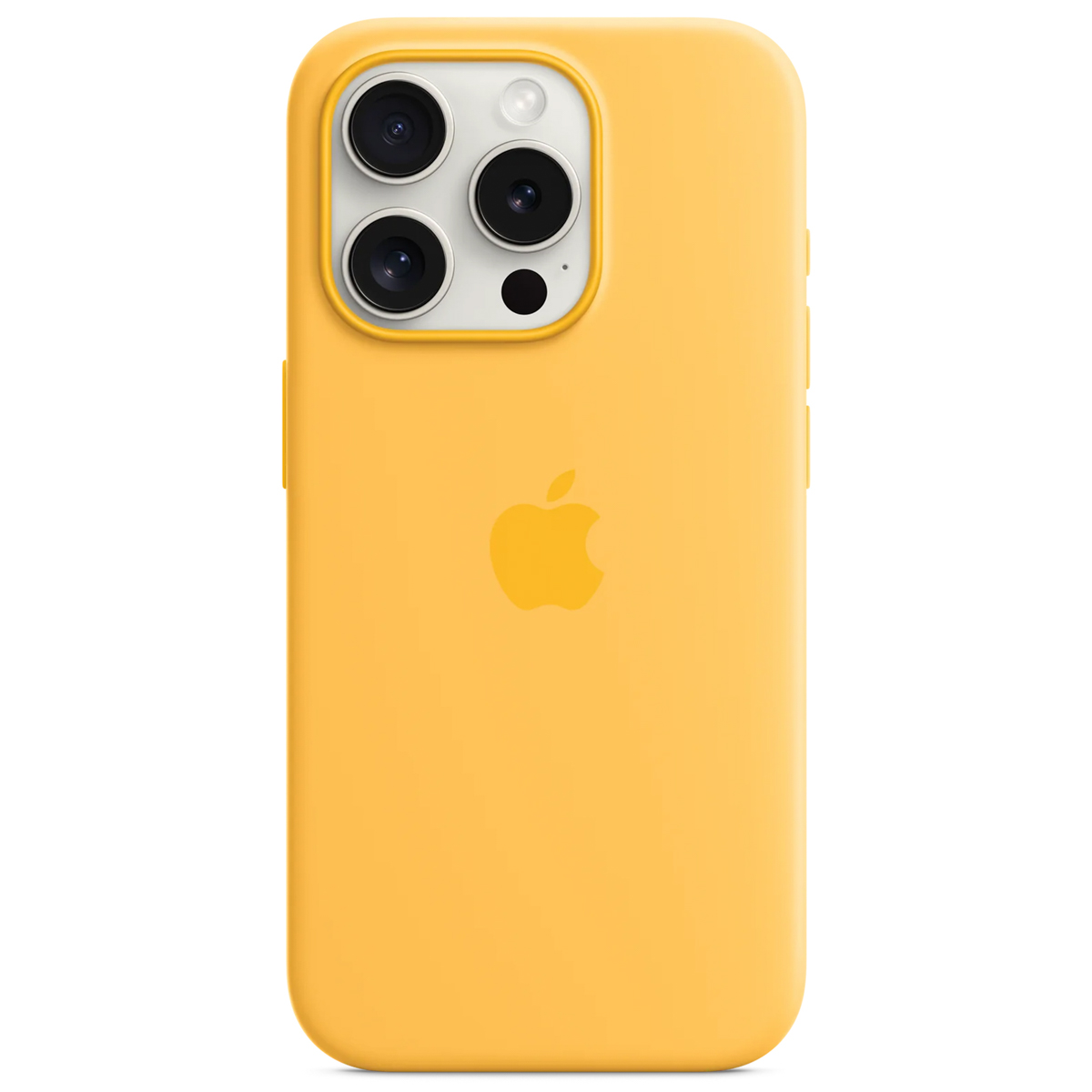 Silicone Backcover MagSafe Apple iPhone 15 Pro - Sunshine - Afbeelding 3