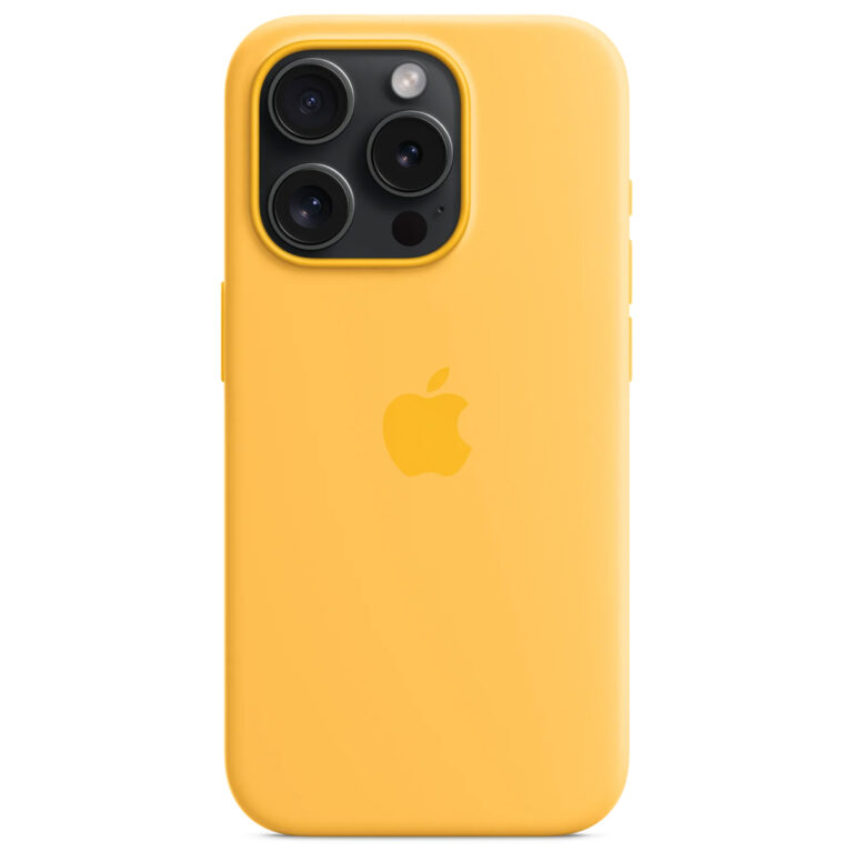 Silicone Backcover MagSafe Apple iPhone 15 Pro - Sunshine - Afbeelding 10