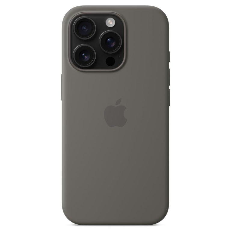 Silicone Backcover MagSafe Apple iPhone 16 Pro - Stone Gray - Afbeelding 10